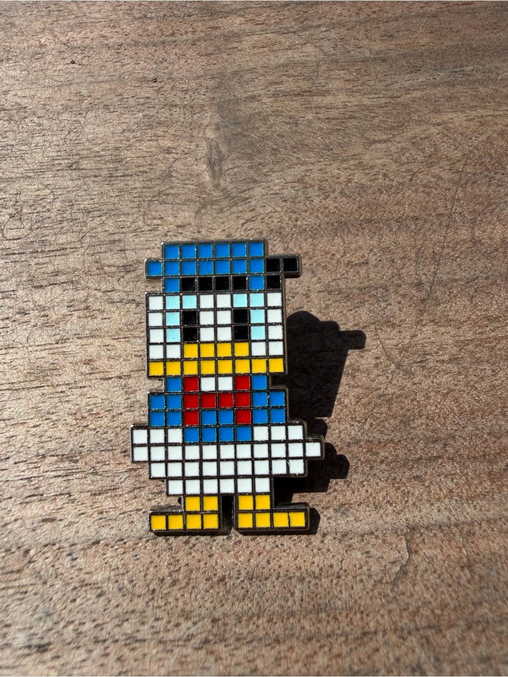 4/$20 Disney Parks 8-bit pixelated Donald Duck trading pin
